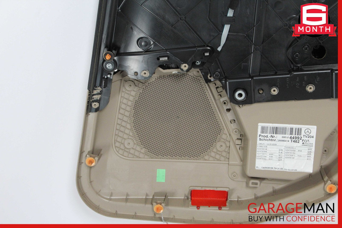 10-15 Mercedes X204 GLK350 GLK250 Rear Left Driver Interior Door Panel OEM