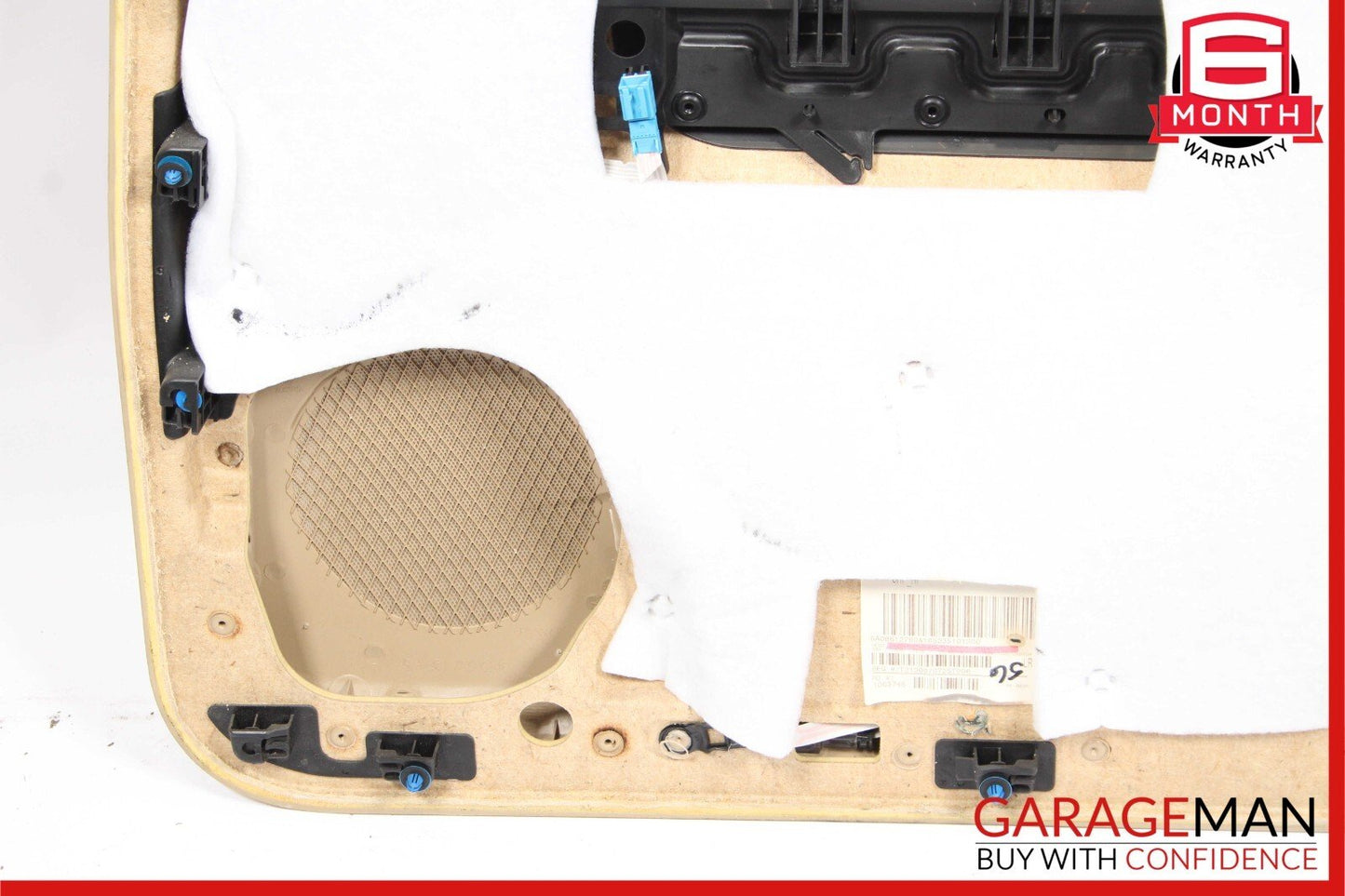 06-10 Mercedes W251 R350 Rear Left Side Complete Interior Door Panel Brown OEM