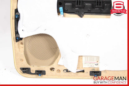 06-10 Mercedes W251 R350 Rear Left Side Complete Interior Door Panel Brown OEM