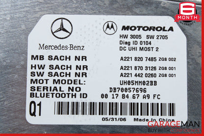07-13 Mercedes W221 S550 S600 S63 AMG Motorola Bluetooth Control Module Unit