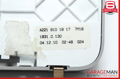 10-13 Mercedes W221 S550 Rear Left or Right Side Overhead Vanity Mirror Gray OEM