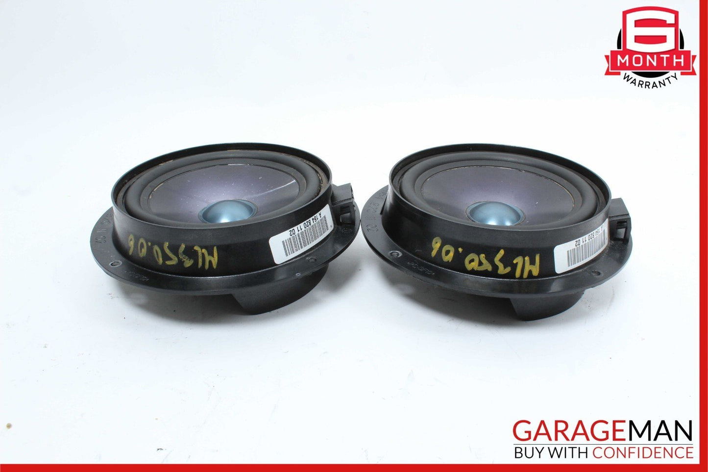 06-13 Mercedes W164 ML350 Rear Left & Right Side Audio Sound Speakers Set OEM