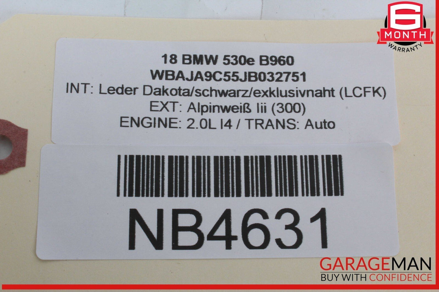 18 BMW 530E Owner's Owners Operating Manual OEM