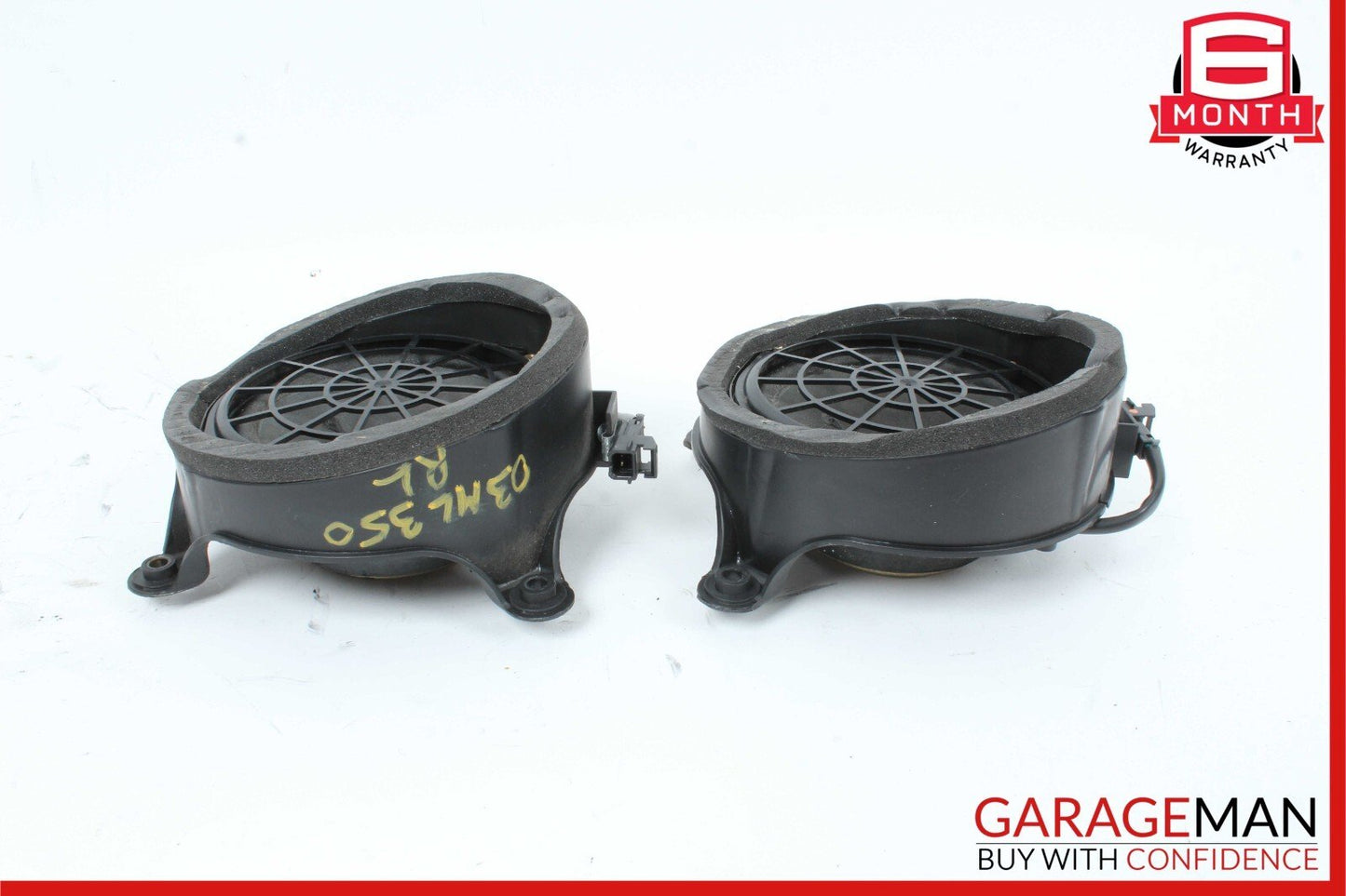 02-05 Mercedes W163 ML350 Rear Right & Left Side Door Audio Speakers Set OEM