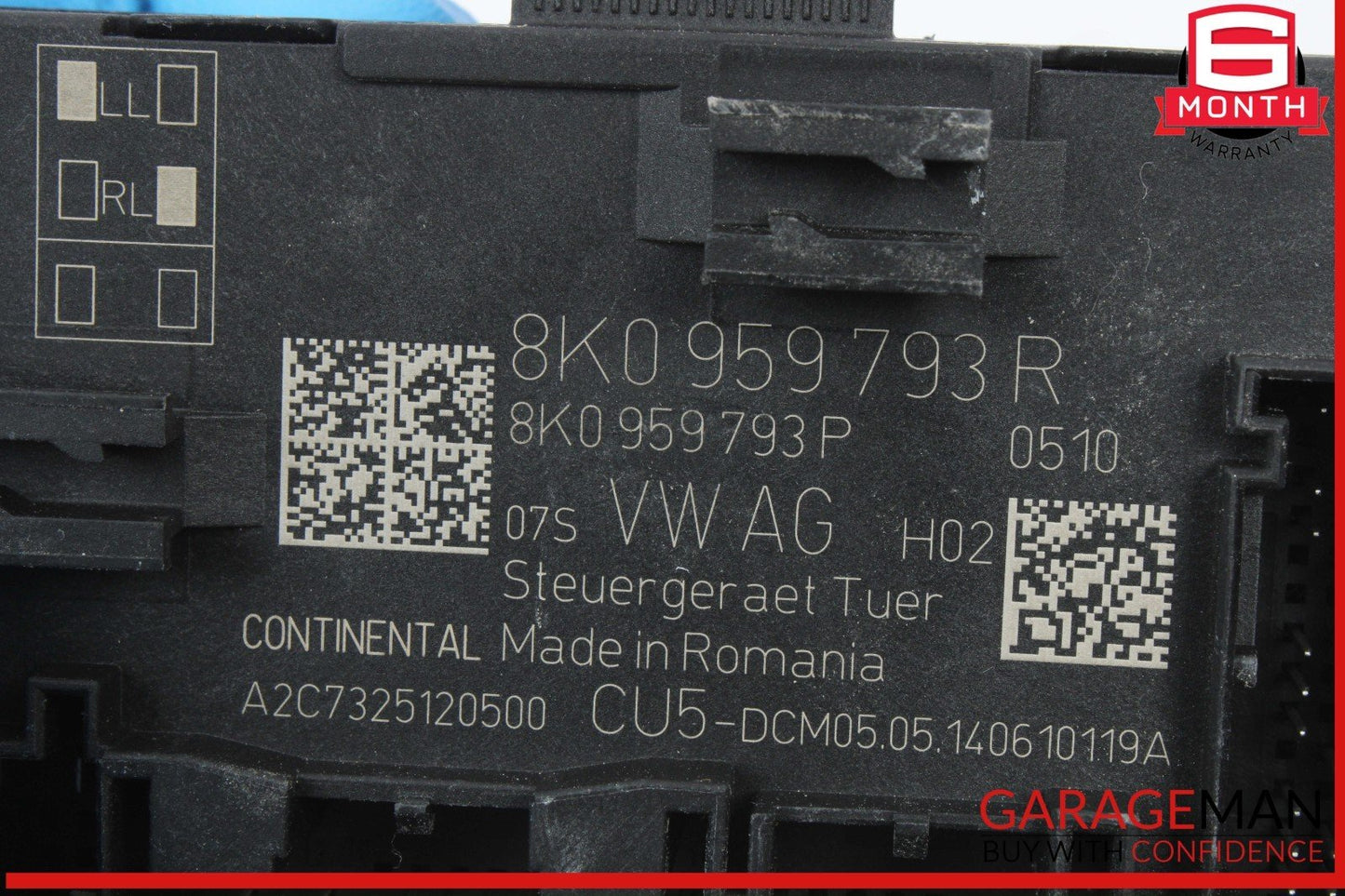 13-17 Audi SQ5 Q5 Front Left Driver Side Door Control Module Unit 8K0959793R OEM