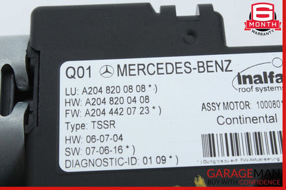 08-15 Mercedes X204 GLK350 C250 C350 Panoramic Sunroof Sun Roof Motor Unit OEM
