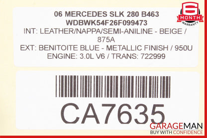 05-08 Mercedes R171 SLK280 SLK350 Front Right Side Exterior Door Handle OEM