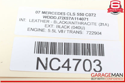 03-09 Mercedes W219 CLS550 E500 Hazard Switch Control Panel 2116800552 OEM