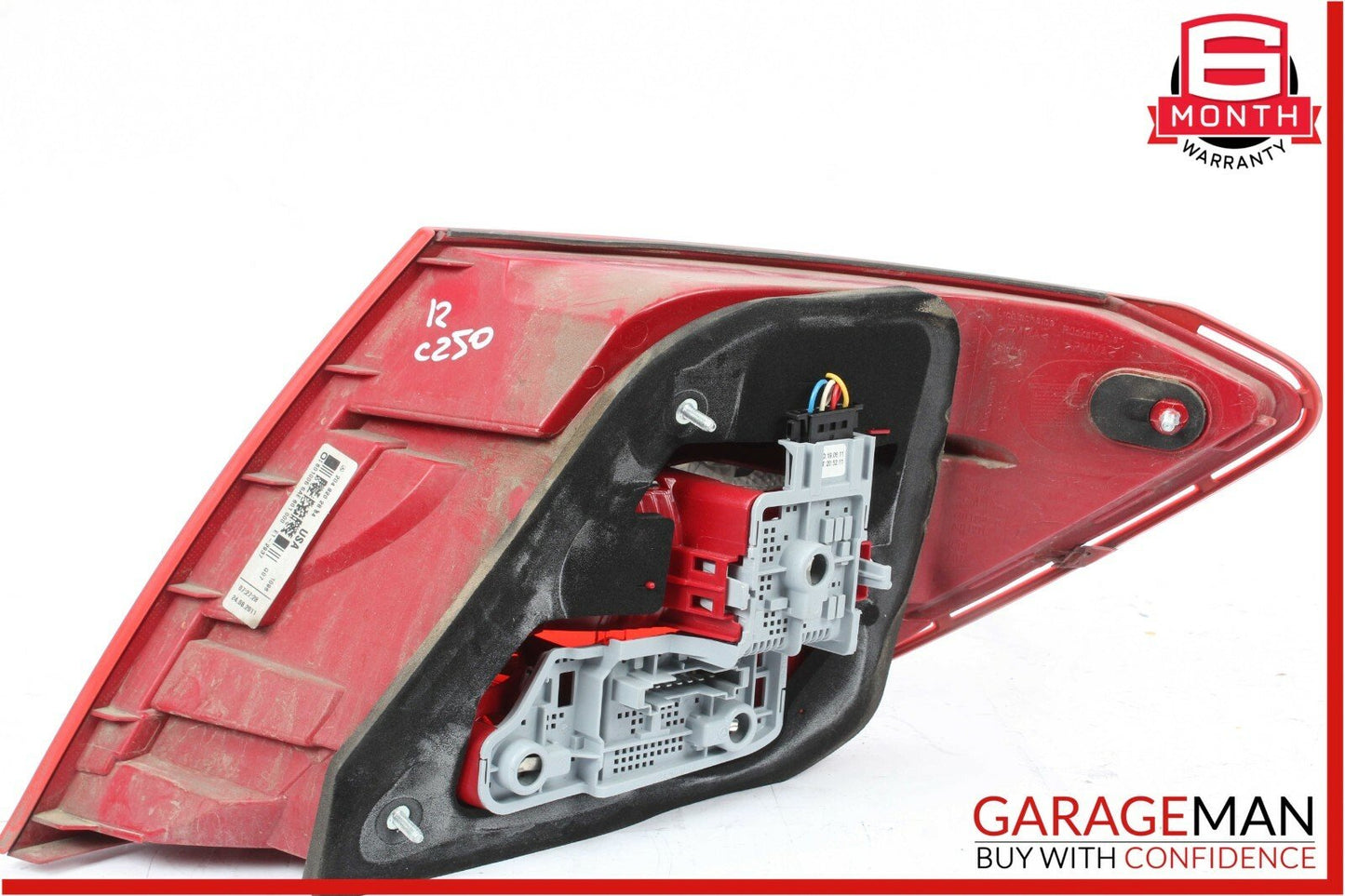 12-14 Mercedes W204 C250 Rear Left Driver Side Taillight Tail Light Lamp