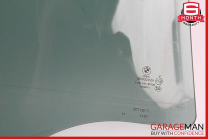 08-14 BMW X6 Rear Left Door Window Glass OEM
