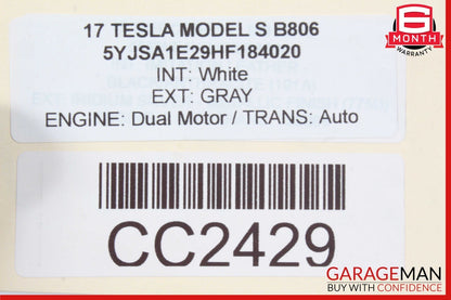 16-20 Tesla Model S Rear Small Drive Unit Electric Motor 1037000-00-F OEM