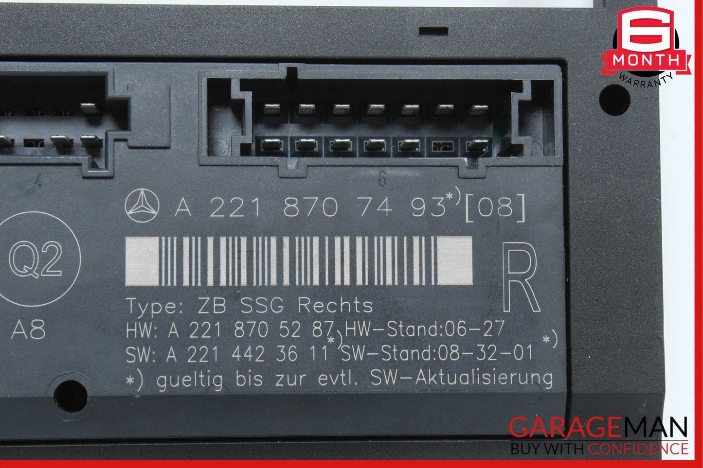 07-13 Mercedes W221 S550 Front Right Under Seat Control Module 2218707493 OEM