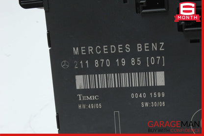 03-09 Mercedes W211 E550 E350 Front Left Driver Side Door Control Module OEM