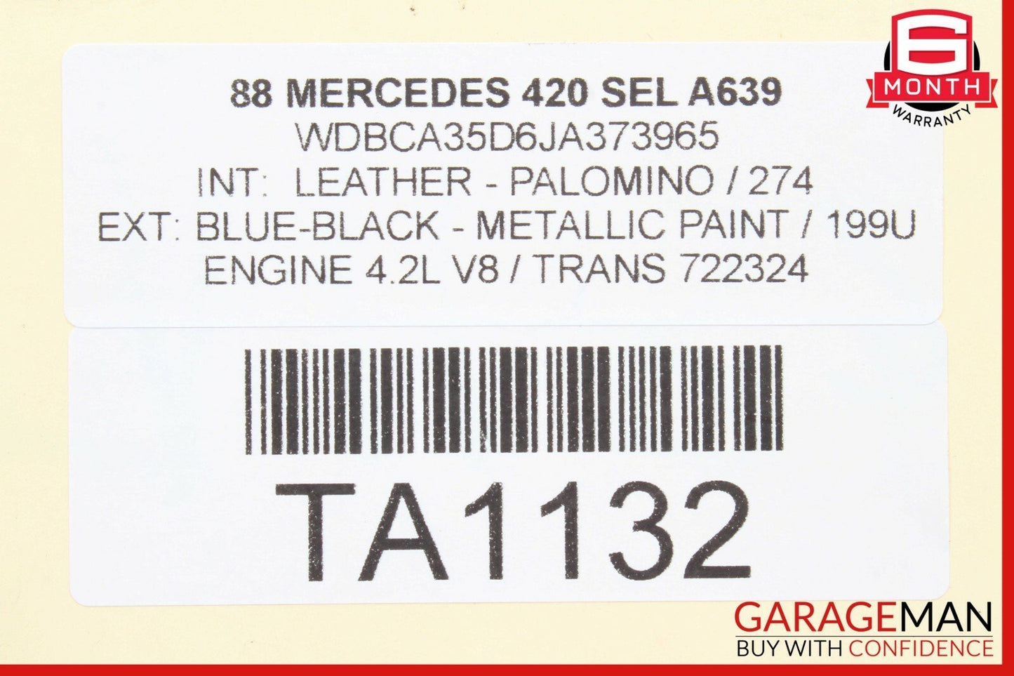 86-95 Mercedes R129 300SL 500SL ABS Antilock Brake Control Module 0055452132 OEM