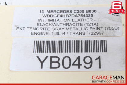 12-15 Mercedes W204 C250 SLK250 1.8 Engine Valve Cylinder Head Cover Trim Panel