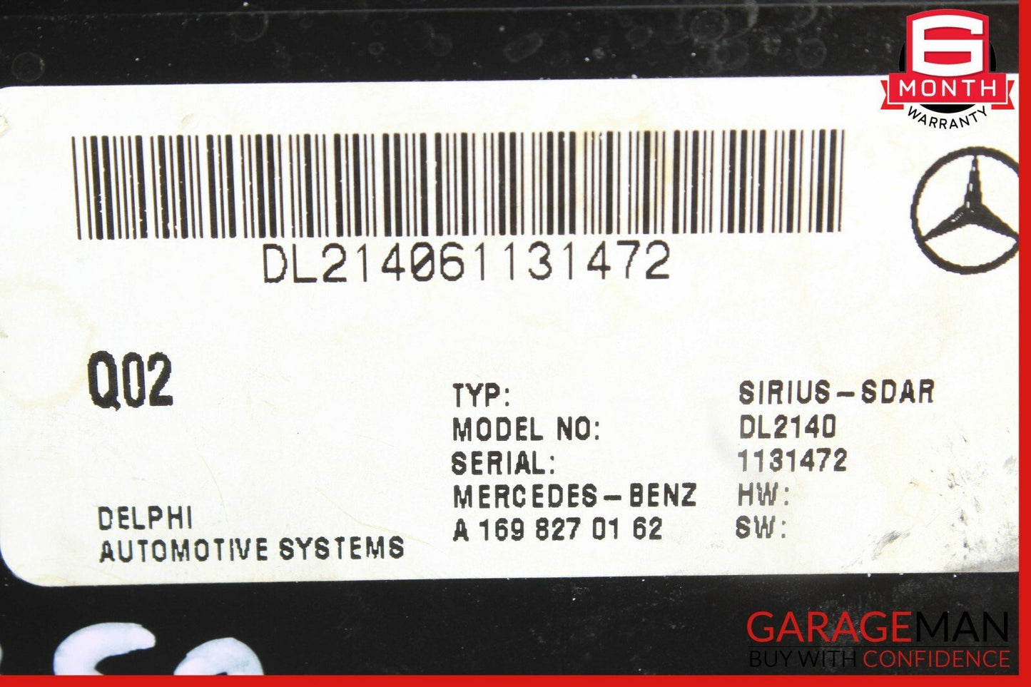 03-08 Mercedes E350 SLK280 ML550 Sirius Satellite Radio Receiver Module Unit