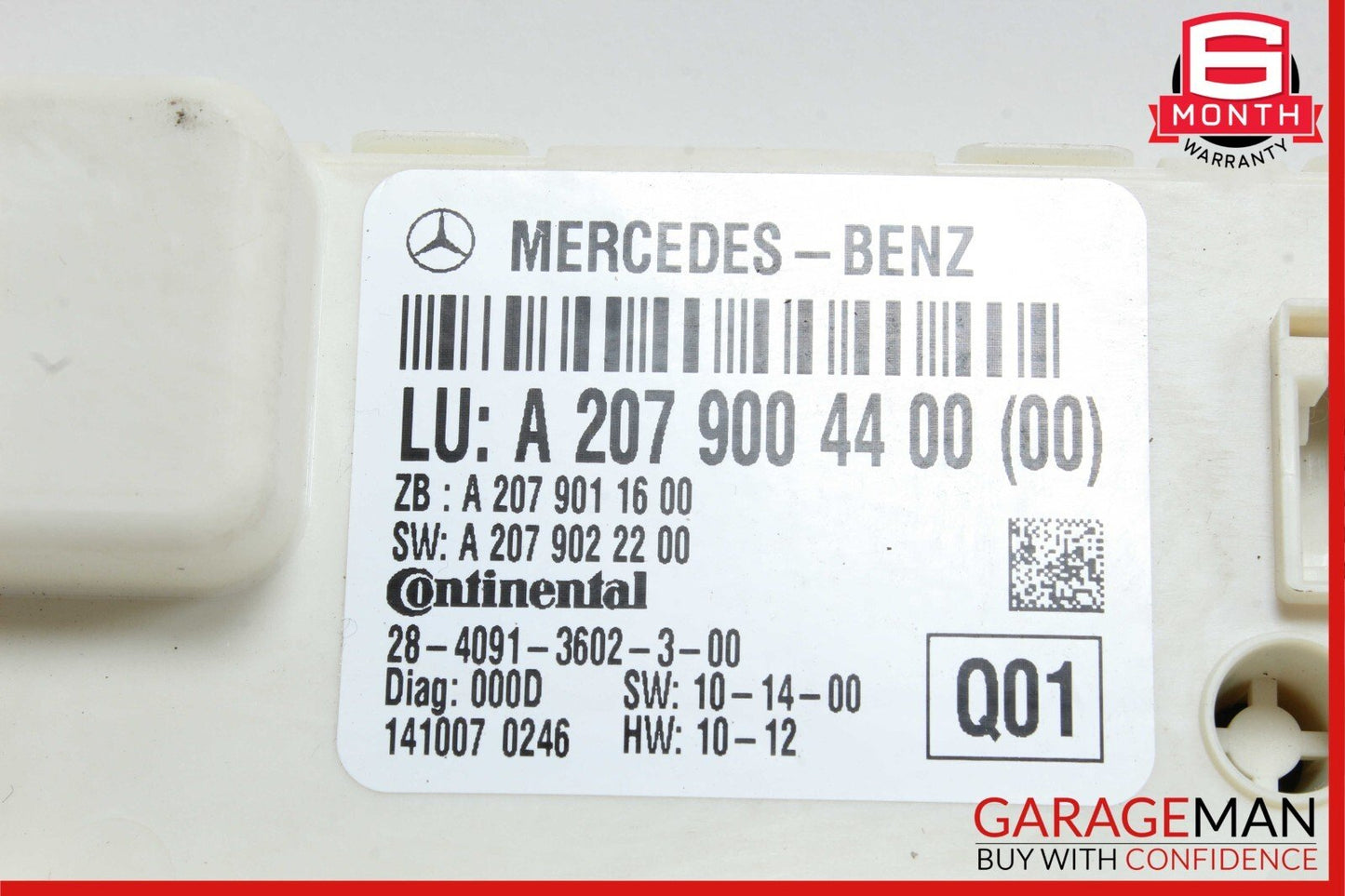 10-17 Mercedes W212 E350 E400 Coupe Rear Window Regulator Control Module