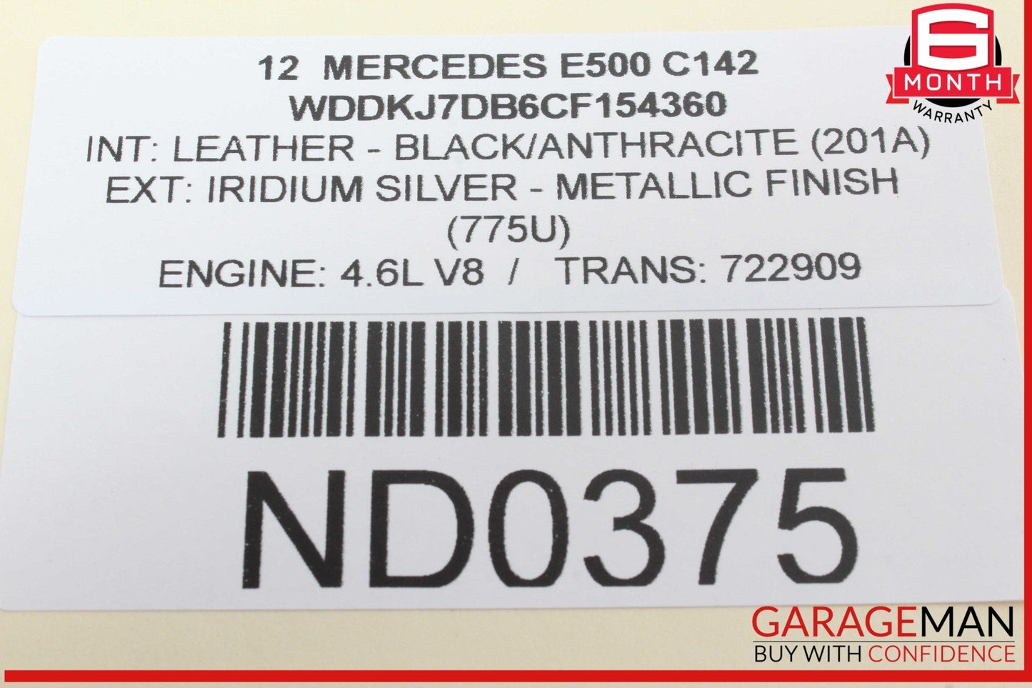 08-20 Mercedes W212 E550 E350 E400 Front Right Side Door Lock Latch Actuator OEM
