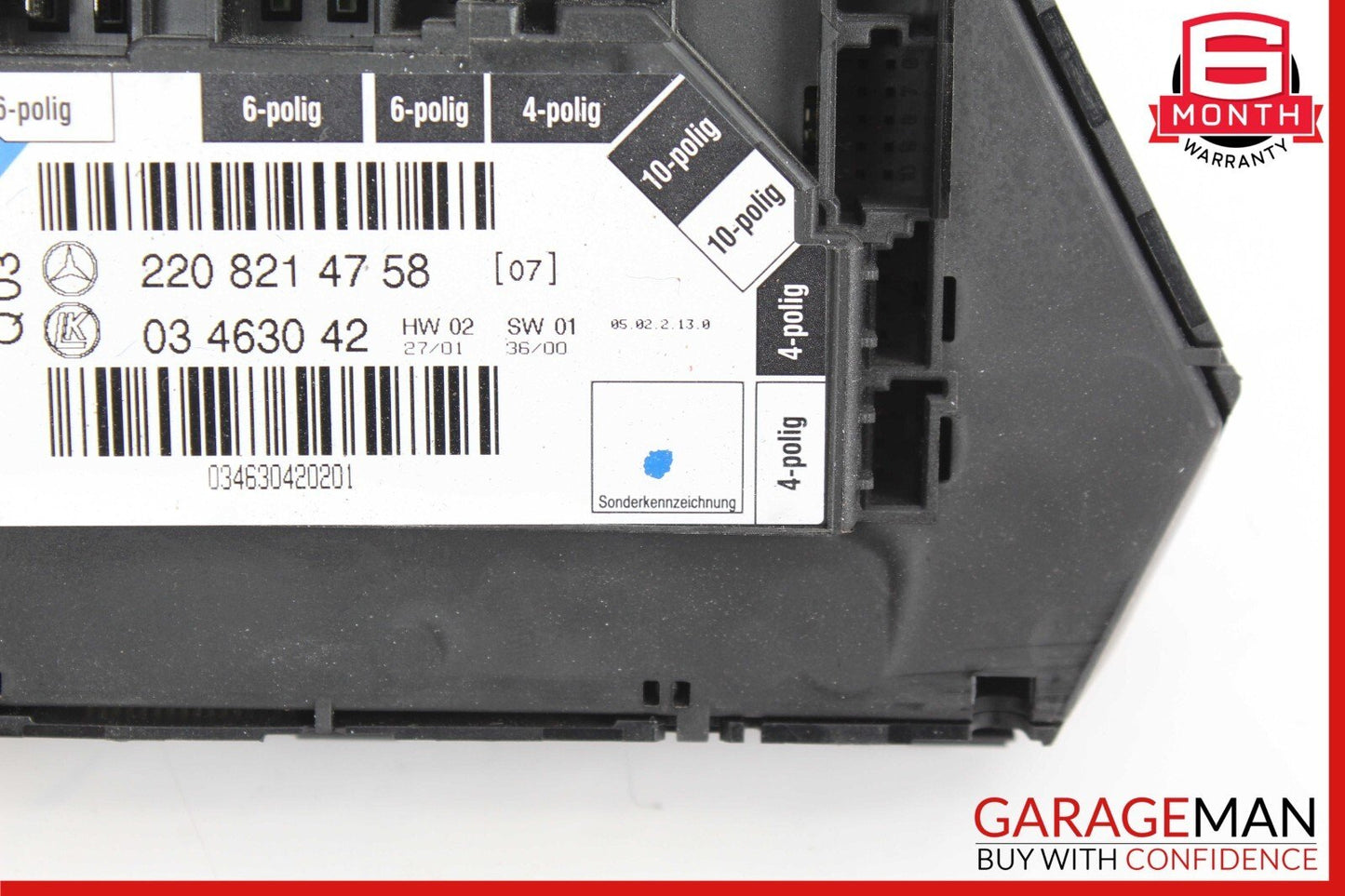 00-06 Mercedes W220 S430 S55 AMG Rear Left Driver Side Seat Control Switch OEM