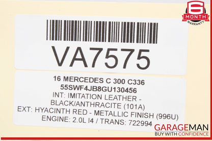15-23 Mercedes W205 C300 Front Left Driver Side Bumper Reinforcement Impact Bar