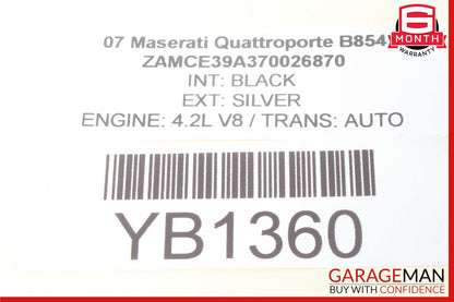 03-08 Maserati Quattroporte M139 Rear Center Seatbelt Seat Belt Retractor OEM