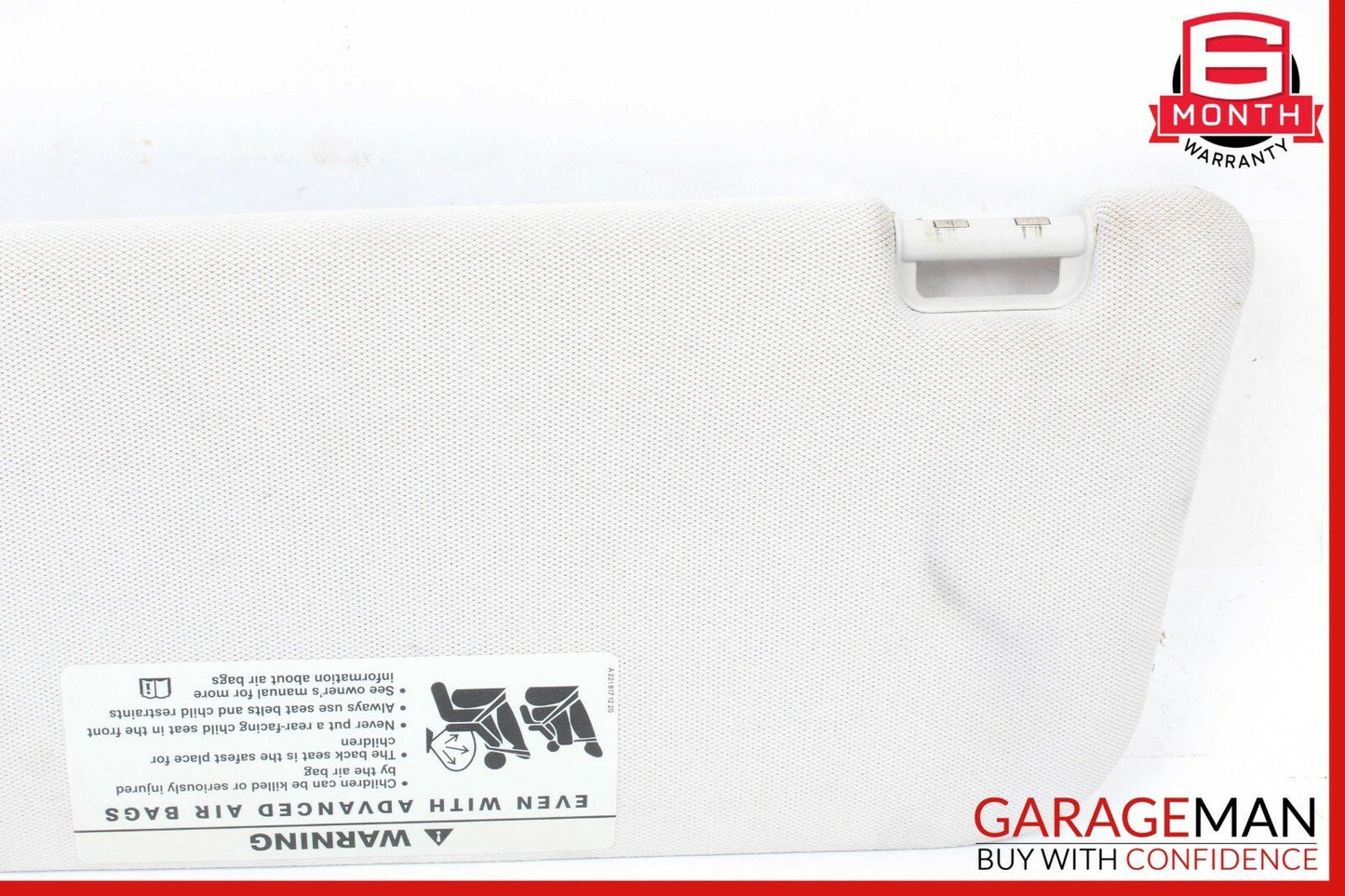 07-09 Mercedes W211 E350 Front Right Sunvisor Sun Visor Shade Cover Suede Gray