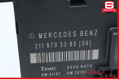 07-09 Mercedes W211 E320 E350 E550 E63 AMG Rear Left Door Control Module Unit