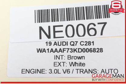 17-24 Audi Q7 Rear Right / Rear Left Side Door Control Module Unit 4M0959795H