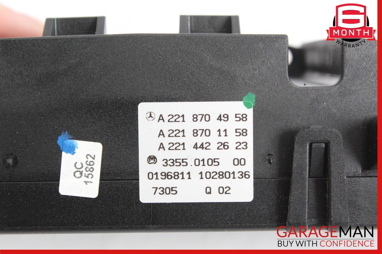 07-14 Mercedes W216 CL550 S400 CL550 A/C AC Heater Climate Control Switch OEM