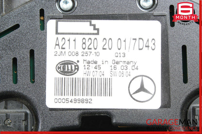 03-11 Mercedes W211 E55 AMG CLS500 Rear Interior Top Upper Dome Light Lamp Gray