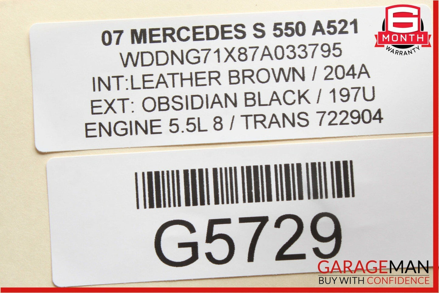 07-09 Mercedes W221 S550 Front Right Side Mirror Door Rear View Flintgray