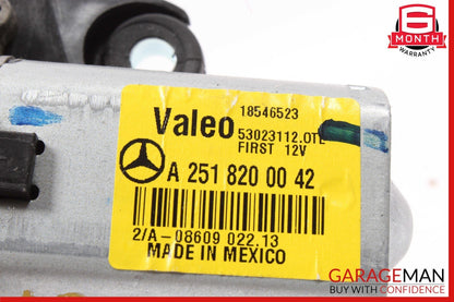 06-19 Mercedes W251 R350 ML350 GL450 Rear Glass Windshield Wiper Motor Unit