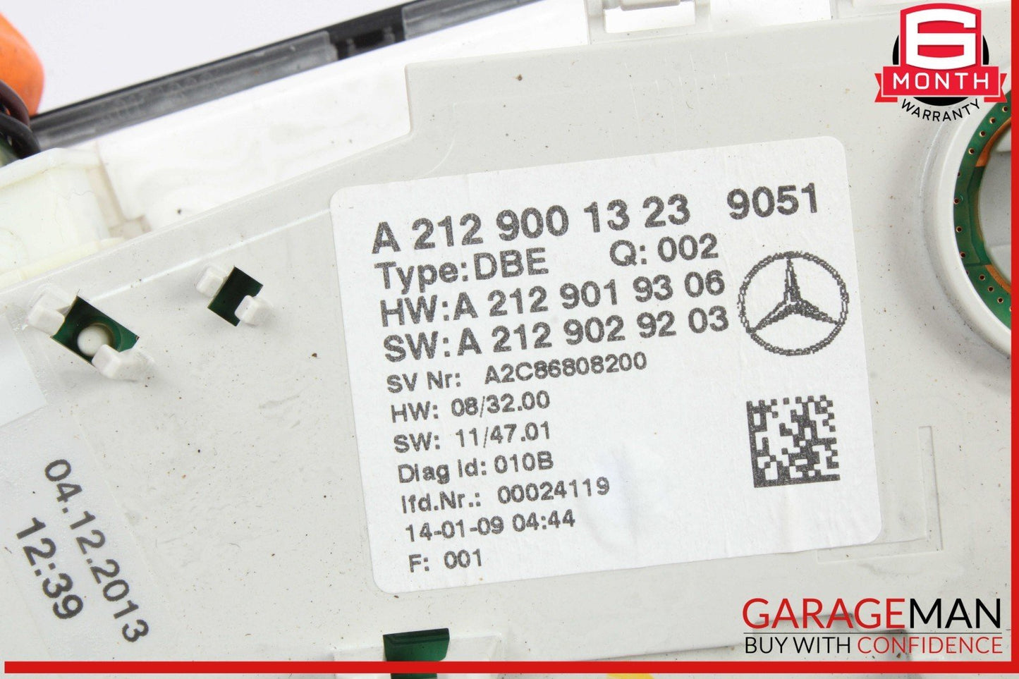 12-18 Mercedes W212 E350 4MATIC Front Upper Overhead Dome Light Lamp OEM