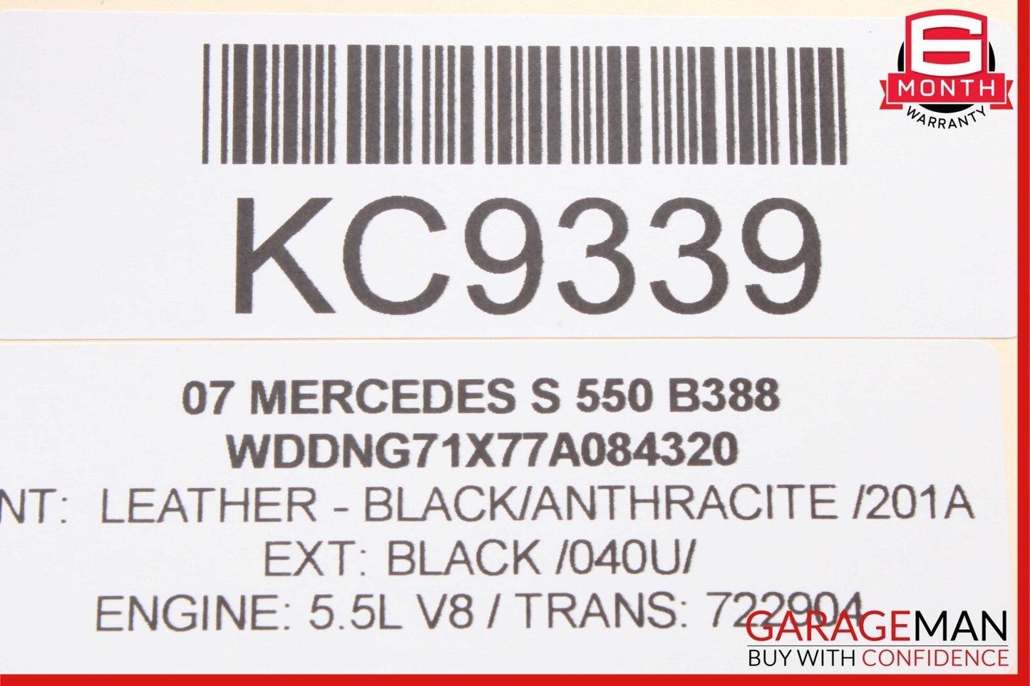 07-13 Mercedes W221 S550 Rear Trunk Lid Unlock Release Open Handle OEM