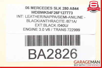05-11 Mercedes R171 SLK350 SLK280 Front Left Side Door Tweeter Speaker Cover