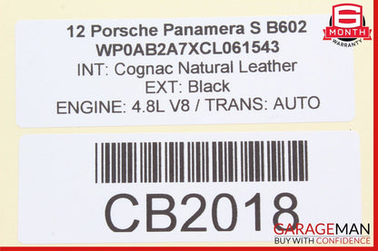 10-16 Porsche Panamera 970 Left Dash Ignition Trim Cover Panel Bezel Wood