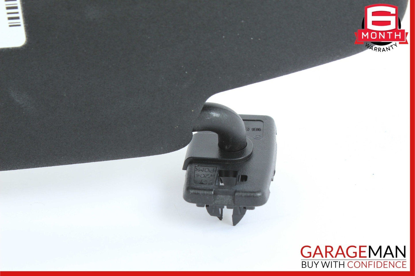08-14 Mercedes C250 C300 C350 Front Right Side Sunvisor Sun Visor Cover Black