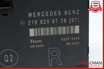 06-11 Mercedes W219 CLS500 CLS550 Front Right Side Door Control Module OEM