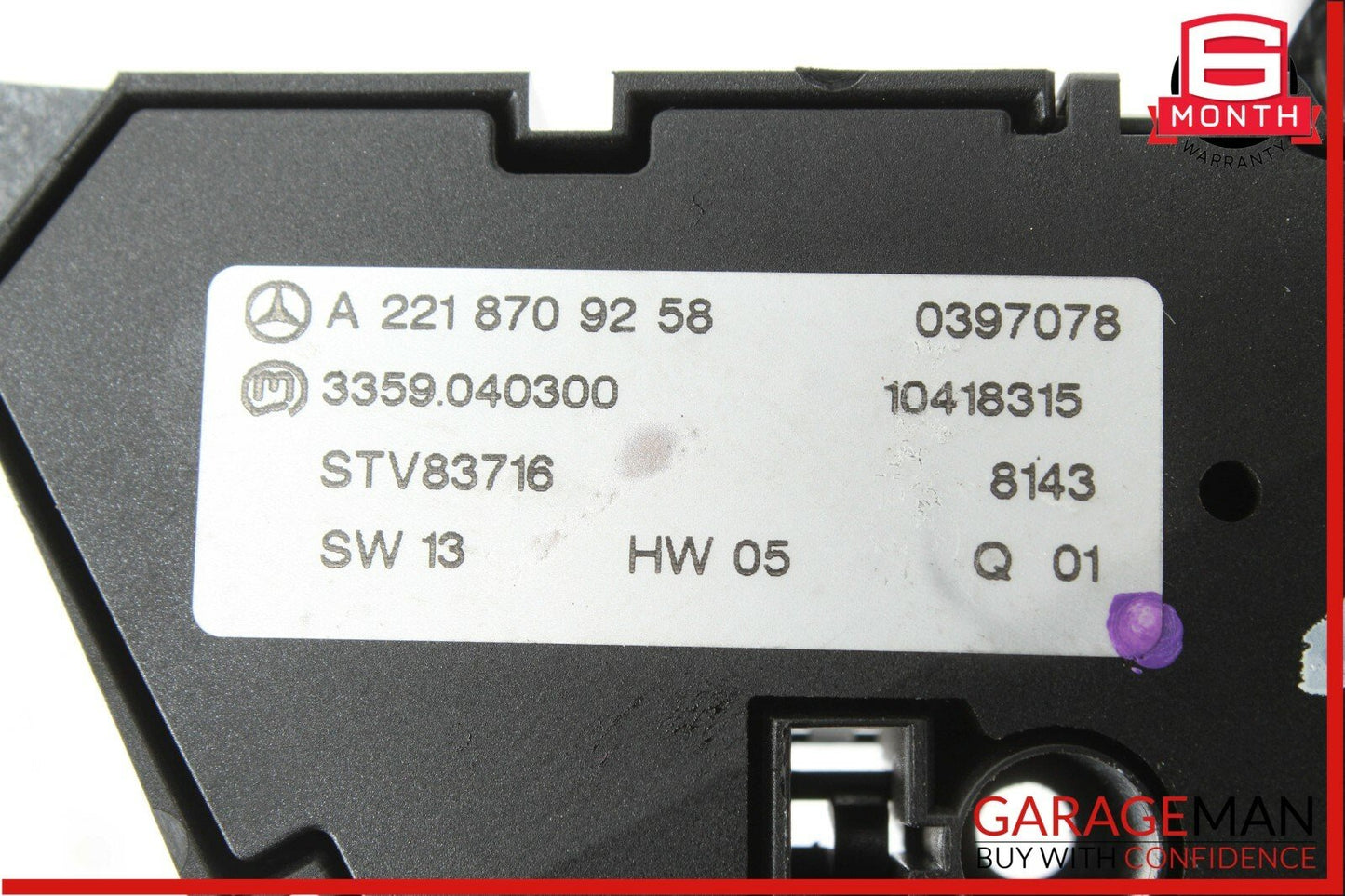 07-14 Mercedes CL65 AMG S550 Front Left Side Seat Adjustment Control Switch Set