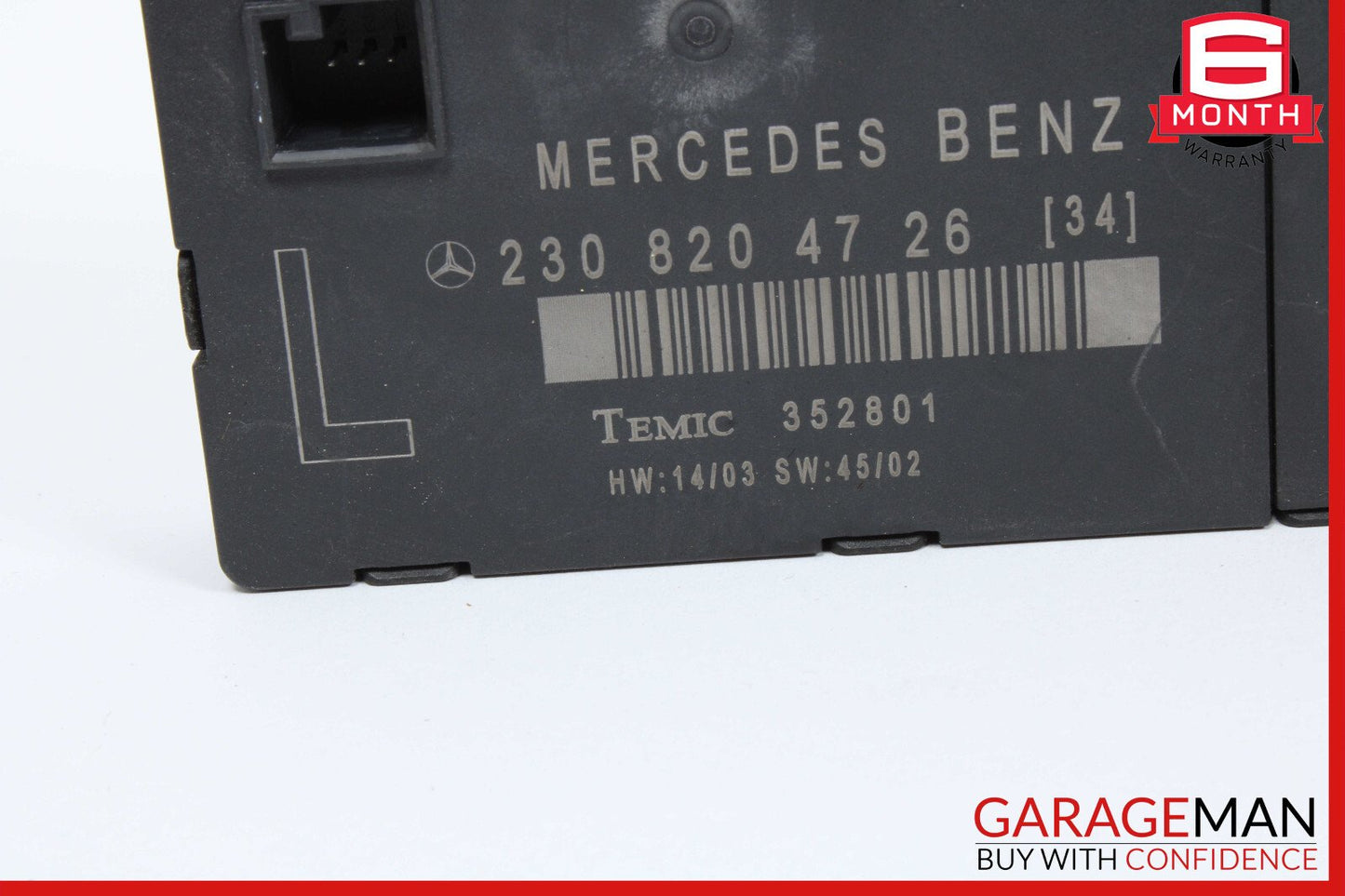03-12 Mercedes R230 SL500 SL55 SL550 Door Control Module Left Driver Side OEM