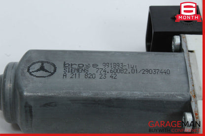 03-09 Mercedes W211 E350 E500 E63 Rear Left Side Door Window Regulator Motor