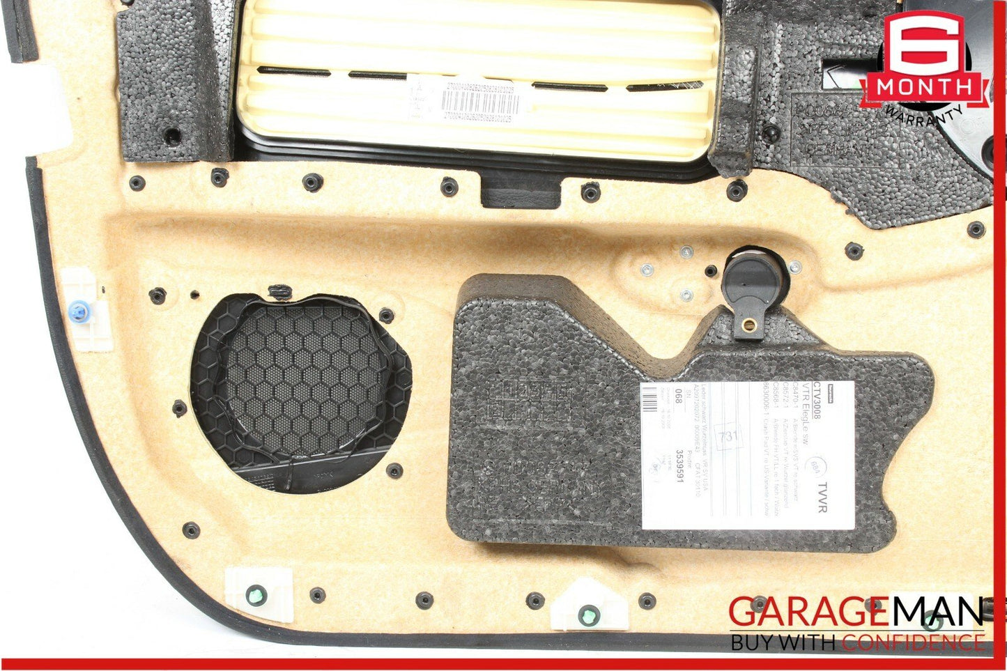 06-09 Mercedes W209 CLK350 CLK500 Right Passenger Interior Door Panel Black OEM