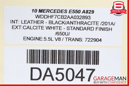 10-16 Mercedes W212 E350 E550 Air Tank Suspension Pressure Reservoir OEM