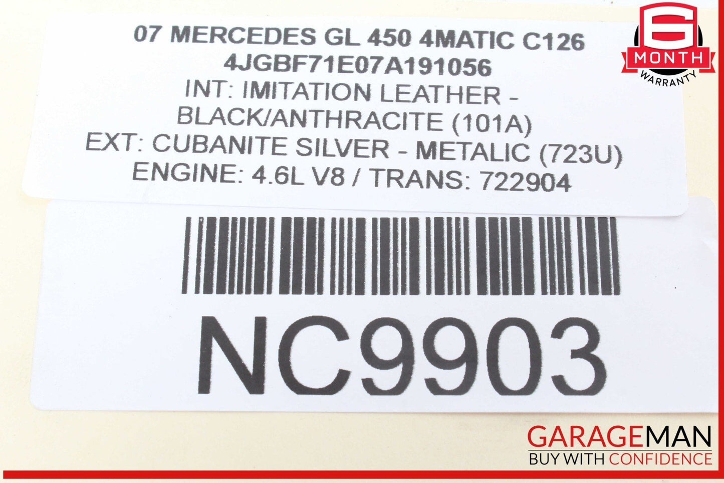 06-13 Mercedes X164 GL450 4MATIC Rear Right or Left Suspension Upper Control Arm