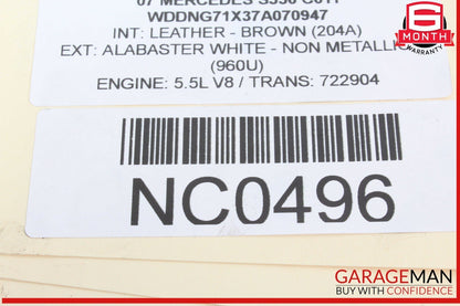 07-14 Mercedes W221 S550 S400 Front Right / Left Airmatic Shock Strut Arnott