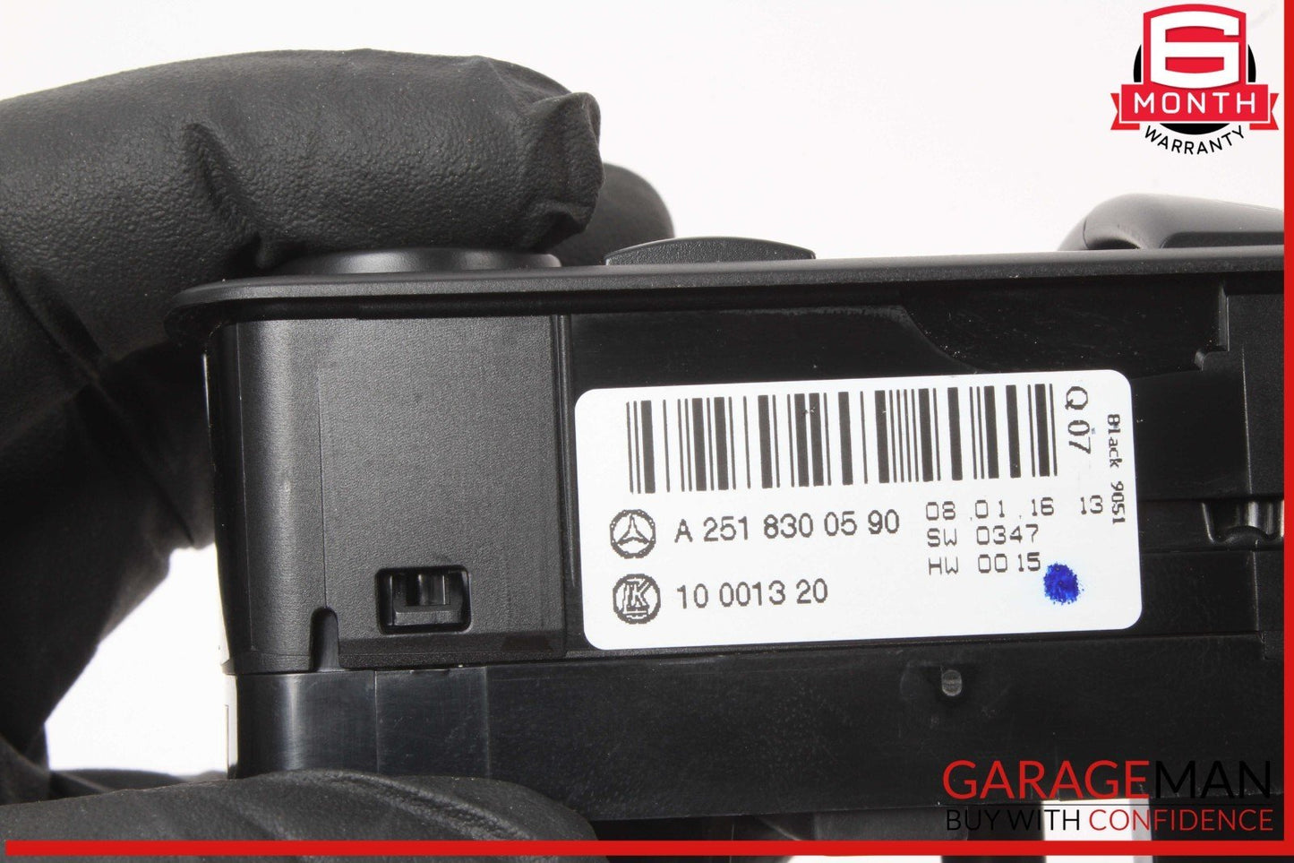 07-13 Mercedes X164 GL450 4MATIC Driver Master Window Control Switch Black OEM