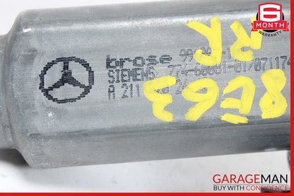 03-09 Mercedes W211 E63 E350 Rear Right Side Window Regulator Motor OEM