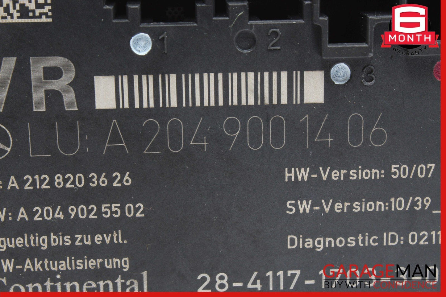 08-18 Mercedes W204 C250 E350 Front Right Side Door Control Module Unit OEM