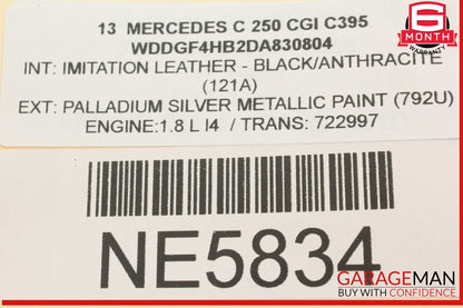 08-18 Mercedes W204 C250 CGI Front Left Driver Side Door Control Module OEM