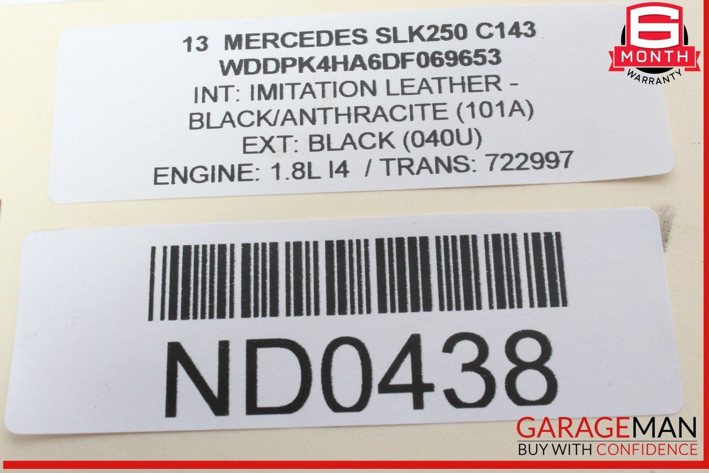12-20 Mercedes R172 SLK250 Rear Left / Right Suspension Upper Control Arm